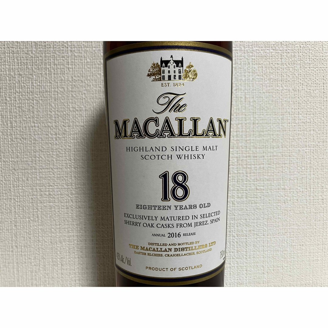 マッカラン - 2016アメリカ産マッカラン18年◾️未開封箱付き43 マッカラン - 2016アメリカ産マッカラン18年◾️未開封箱付き43