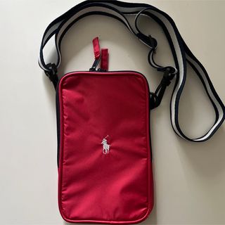 POLO RALPH LAUREN - U.S.POLO ポロ ショルダーバッグ 赤 迷彩 POLO RALPH LAUREN - U.S.POLO ポロ ショルダーバッグ 赤 迷彩