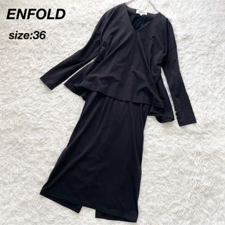 ENFOLD - ENFOLD ダブルサテンスタンドドレスの通販 by shop ENFOLD - ENFOLD ダブルサテンスタンドドレスの通販 by shop