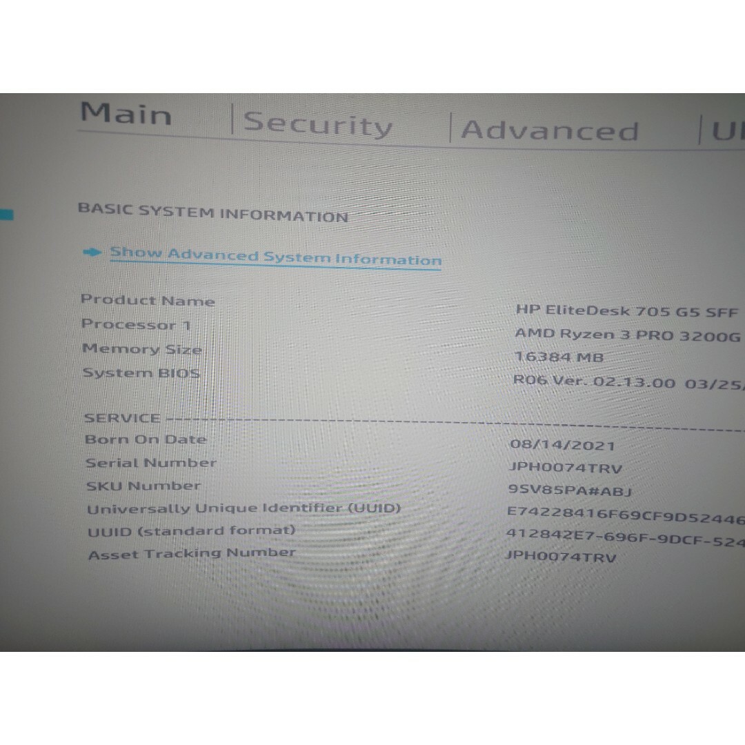 hp(ヒューレットパッカード)のHP EliteDesk 705 G5 スマホ/家電/カメラのPC/タブレット(デスクトップ型PC)の商品写真