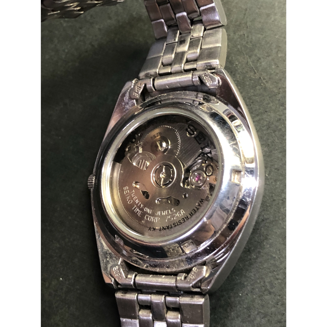 SEIKO - 完動美品 SEIKO デイデイトサーモンピンク文字盤 裏スケ SEIKO - 完動美品 SEIKO デイデイトサーモンピンク文字盤 裏スケ