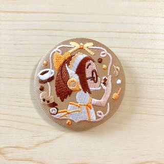 バンダイ(BANDAI)のおジャ魔女どれみ刺繍缶バッジ(キャラクターグッズ)