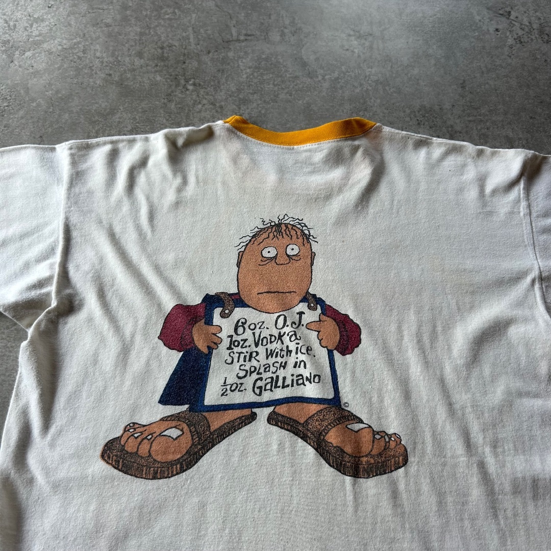 60s チャンピオンプロダクツ リンガーtシャツ USA製 XL イエロー