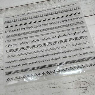 J-5　クリアスタンプ　スクラップブッキング　コラージュ(印鑑/スタンプ/朱肉)