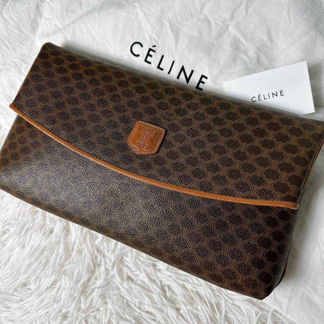 CELINE - 美品✨ セリーヌ クラッチバッグ トリオンフ マカダム CELINE - 美品✨ セリーヌ クラッチバッグ トリオンフ マカダム