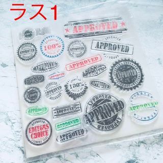 F-1　クリアスタンプ　スクラップブッキング　コラージュ(印鑑/スタンプ/朱肉)