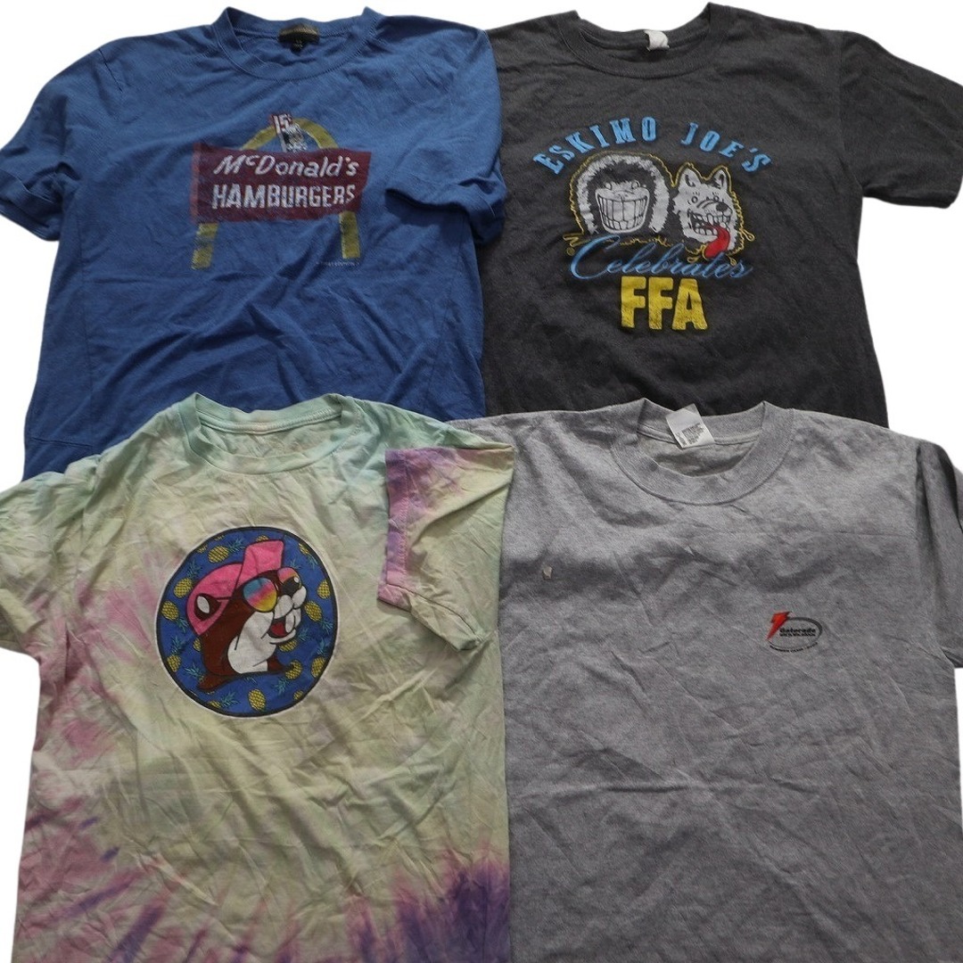 古着卸 まとめ売り 有名企業 半袖Tシャツ 16枚セット (メンズ Ｓ ) マクドナルド プレイステーション NASA バッキーズ 中古 古着 MZ9558 メンズのジャケット/アウター(その他)の商品写真