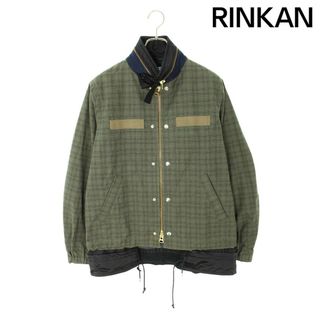 sacai - サカイ 20-02248M チェック切替ジップアップブルゾン sacai - サカイ 20-02248M チェック切替ジップアップブルゾン