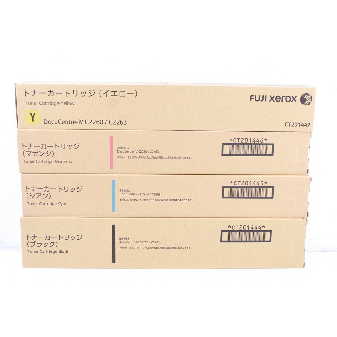 未使用 フジゼロックス 純正 トナー CT201444/45/46/47 4色 未使用 フジゼロックス 純正 トナー CT201444/45/46/47 4色
