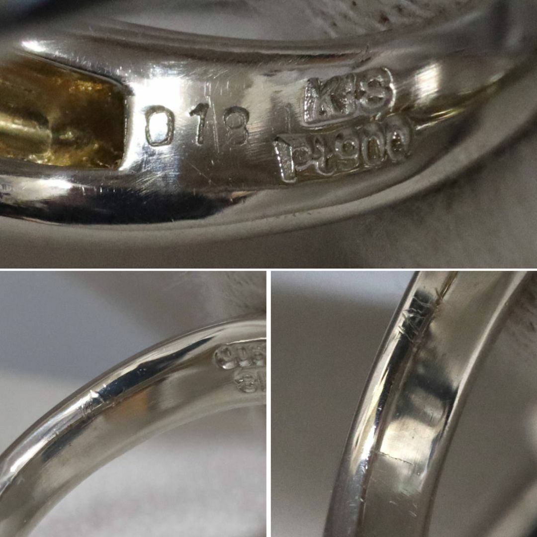Pt900/K18トルマリンリング T0.18 14.1g #15.5の通販 by 鴫原 Pt900/K18トルマリンリング T0.18 14.1g #15.5の通販 by 鴫原