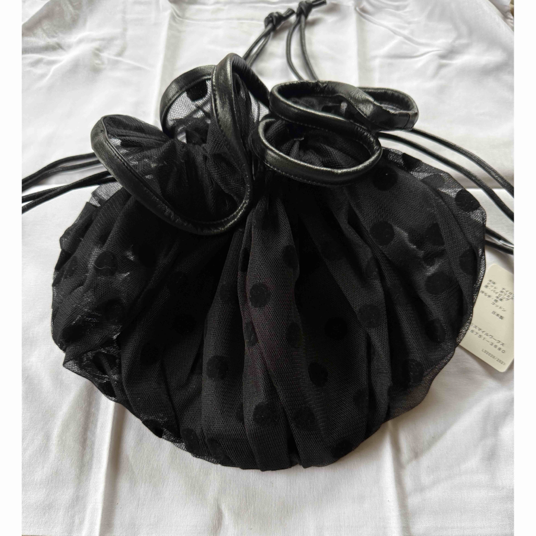 LUDLOW - 黒新品50%off Ludlow チュール シアー レザー LUDLOW - 黒新品50%off Ludlow チュール シアー レザー