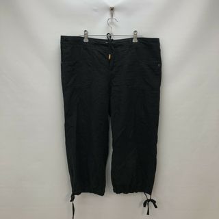【ZARA trf】ザラ ティーアールエフ　パンツ　丈短め　ブラック　Ⅼサイズ　無地　シンプル(クロップドパンツ)