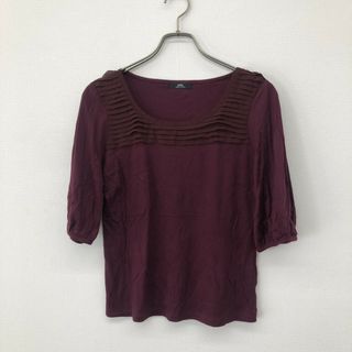 イネド(INED)の【INED】イネド　赤　 半袖　シャツ　　レディース(カットソー(半袖/袖なし))