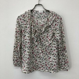 【a.v.v standard】アーヴェヴェ　白　 長袖　シャツ　レディース(シャツ/ブラウス(長袖/七分))