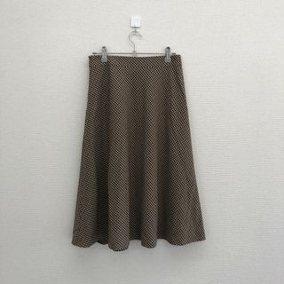 ジェイプレス(J.PRESS)の【J.PRESS】ジェイプレス　茶色　 ロングスカート　レディース(ロングスカート)