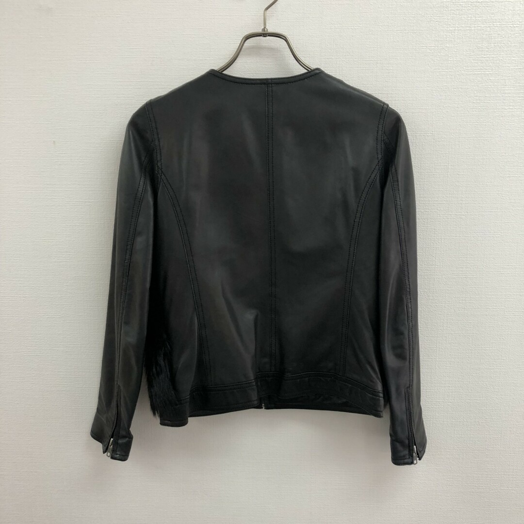 【Spick and Span】スピックアンドスパン　黒系　　ライダースジャケット　３６　ブルゾン　カジュアル
