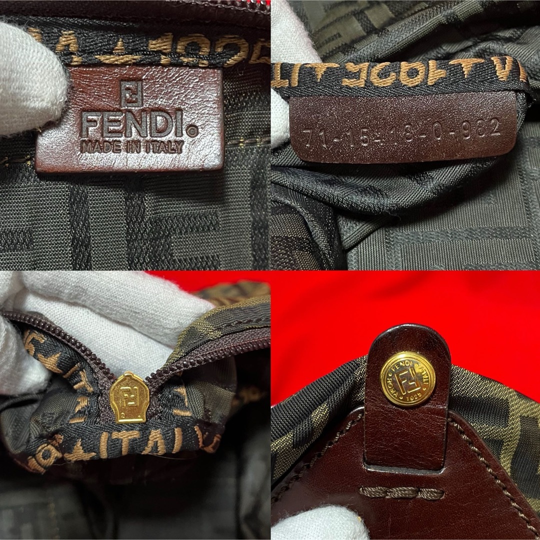FENDI - 極美品 FENDI フェンディ ズッカ FF ボストン バッグ 本 FENDI - 極美品 FENDI フェンディ ズッカ FF ボストン バッグ 本