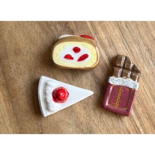 【新品】デザートの箸置き(3つ)(カトラリー/箸)