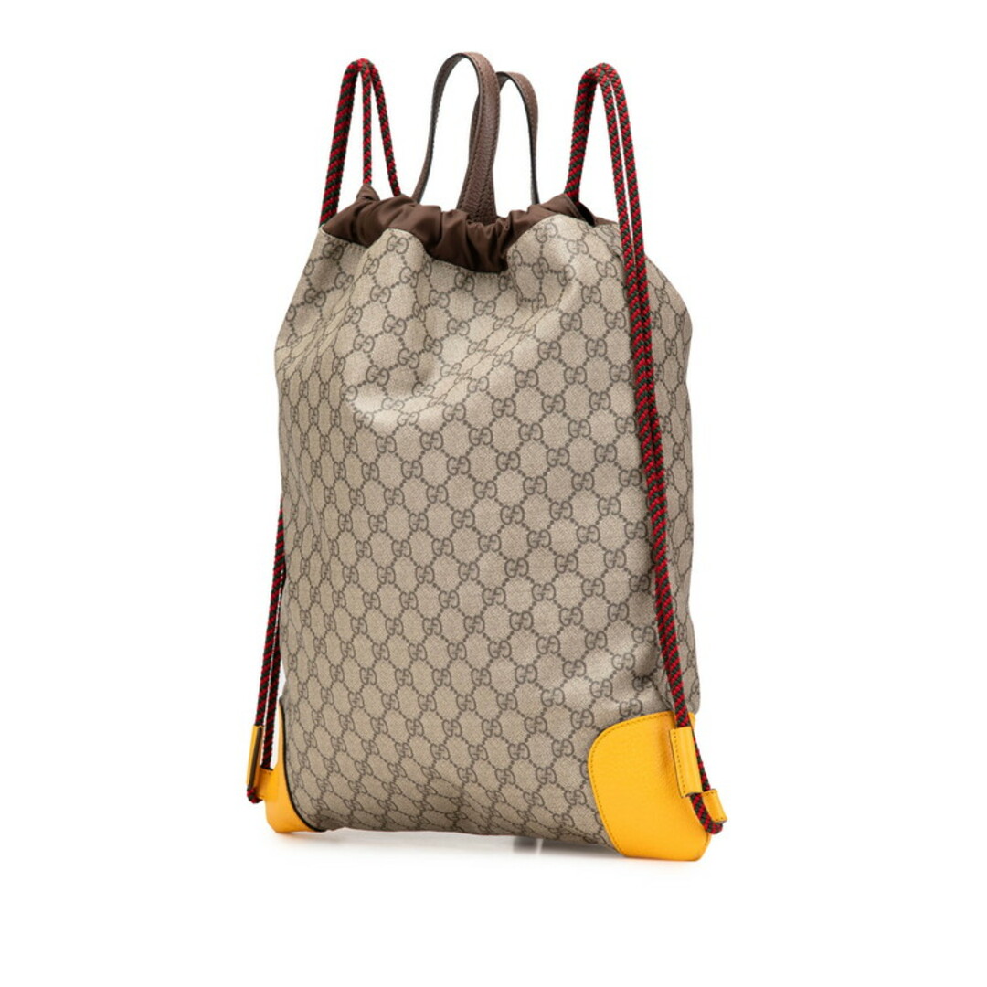 GUCCI - グッチ GGスプリーム ドローストリング リュック バック GUCCI - グッチ GGスプリーム ドローストリング リュック バック