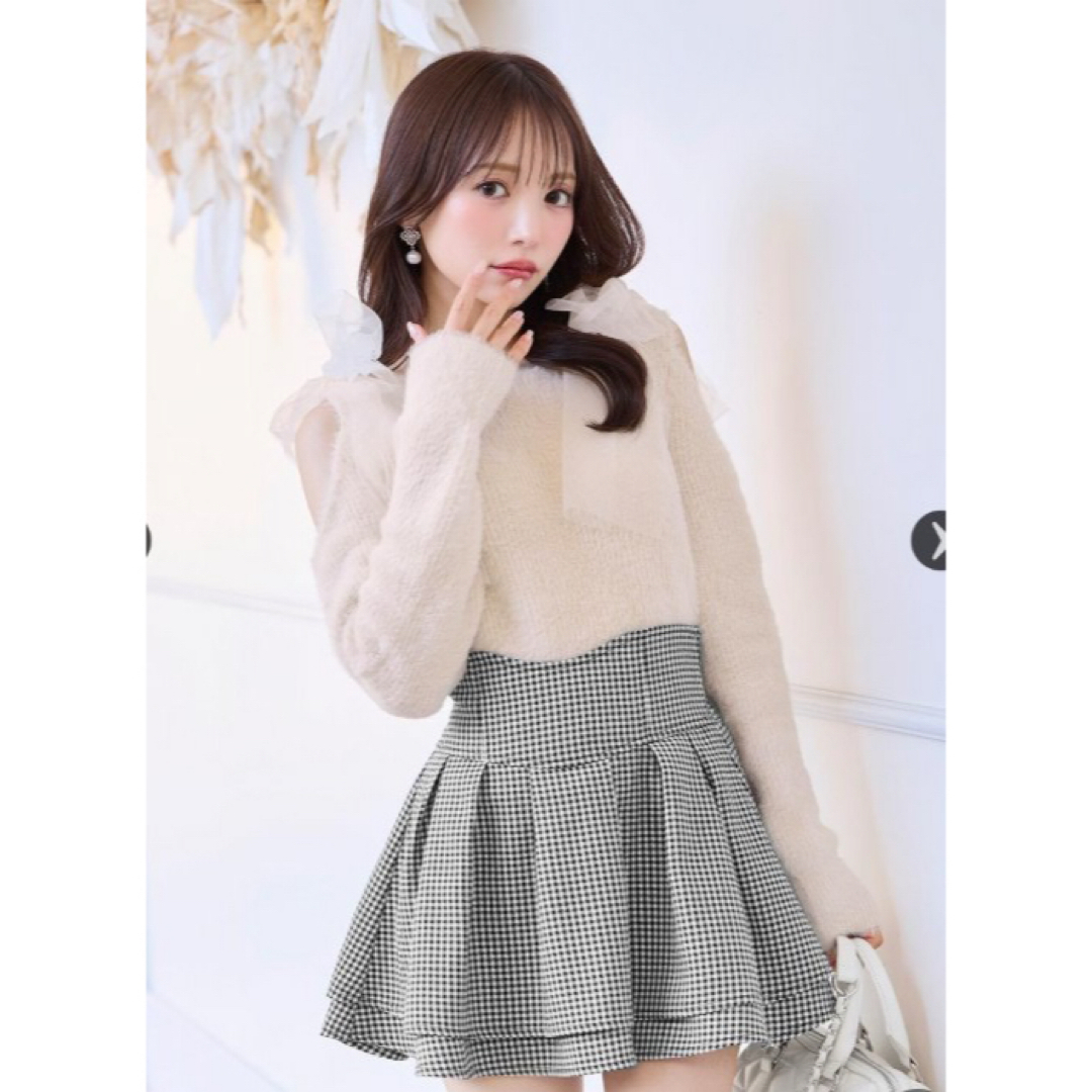 新品 Michellemacaron ミシェルマカロン 美脚スカート 千鳥柄の 新品 Michellemacaron ミシェルマカロン 美脚スカート 千鳥柄の