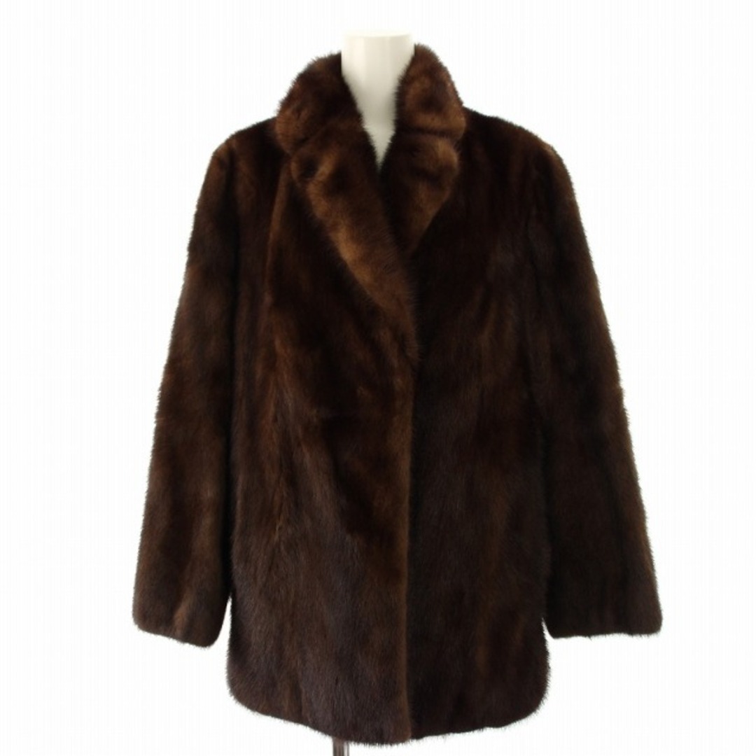 サガミンク LAPP FUR ミンクファーコート ショート 11号 茶 □MT サガミンク LAPP FUR ミンクファーコート ショート 11号 茶 □MT