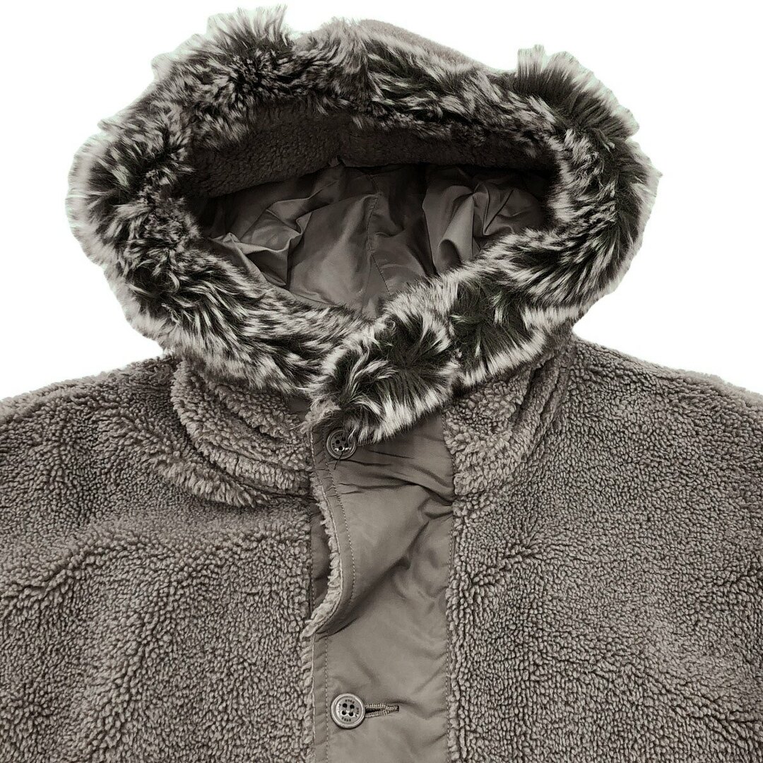 HYKE - HYKE ハイク 20AW HOODED FAUX SHEARLING M-43 TYPE エコ HYKE - HYKE ハイク 20AW HOODED FAUX SHEARLING M-43 TYPE エコ