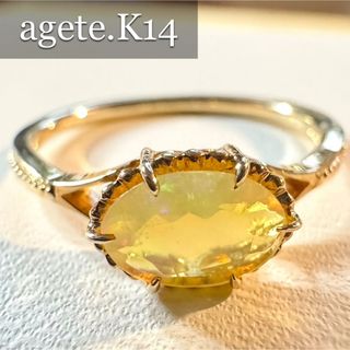 agete - アガット K10 ダイヤ ジグザグ リング ギザギザ 0.08ct agete - アガット K10 ダイヤ ジグザグ リング ギザギザ 0.08ct