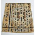 【中古】 名古屋帯 正絹 萱草色地に華紋文様 八寸 六通柄