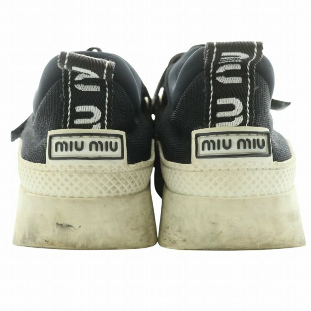 MIU MIU - ミュウミュウ ブラック MAGLIA ニット スニーカー 37 MIU MIU - ミュウミュウ ブラック MAGLIA ニット スニーカー 37