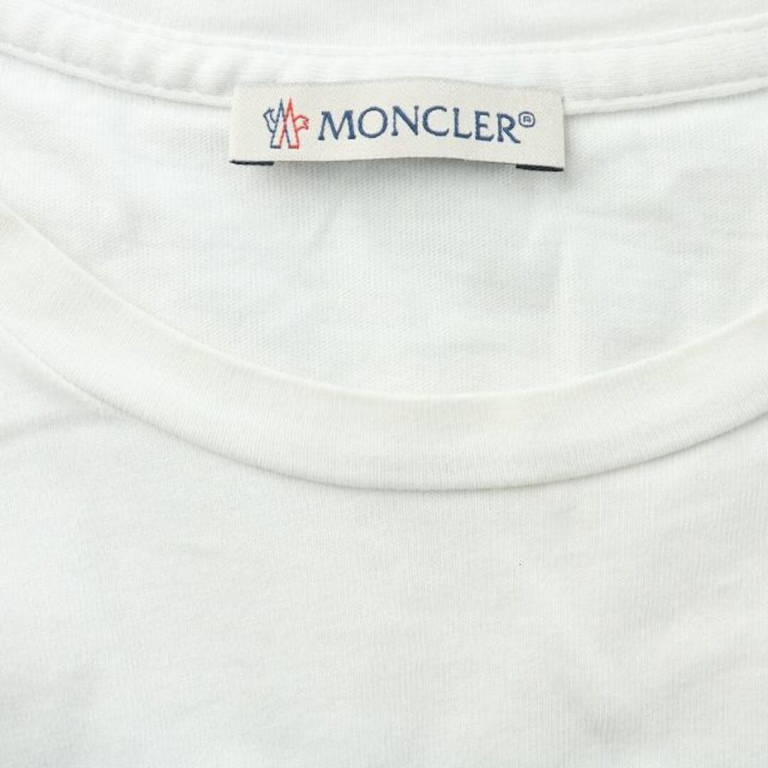 MONCLER - モンクレール Tシャツ カットソー 半袖 L 白 MONCLER - モンクレール Tシャツ カットソー 半袖 L 白