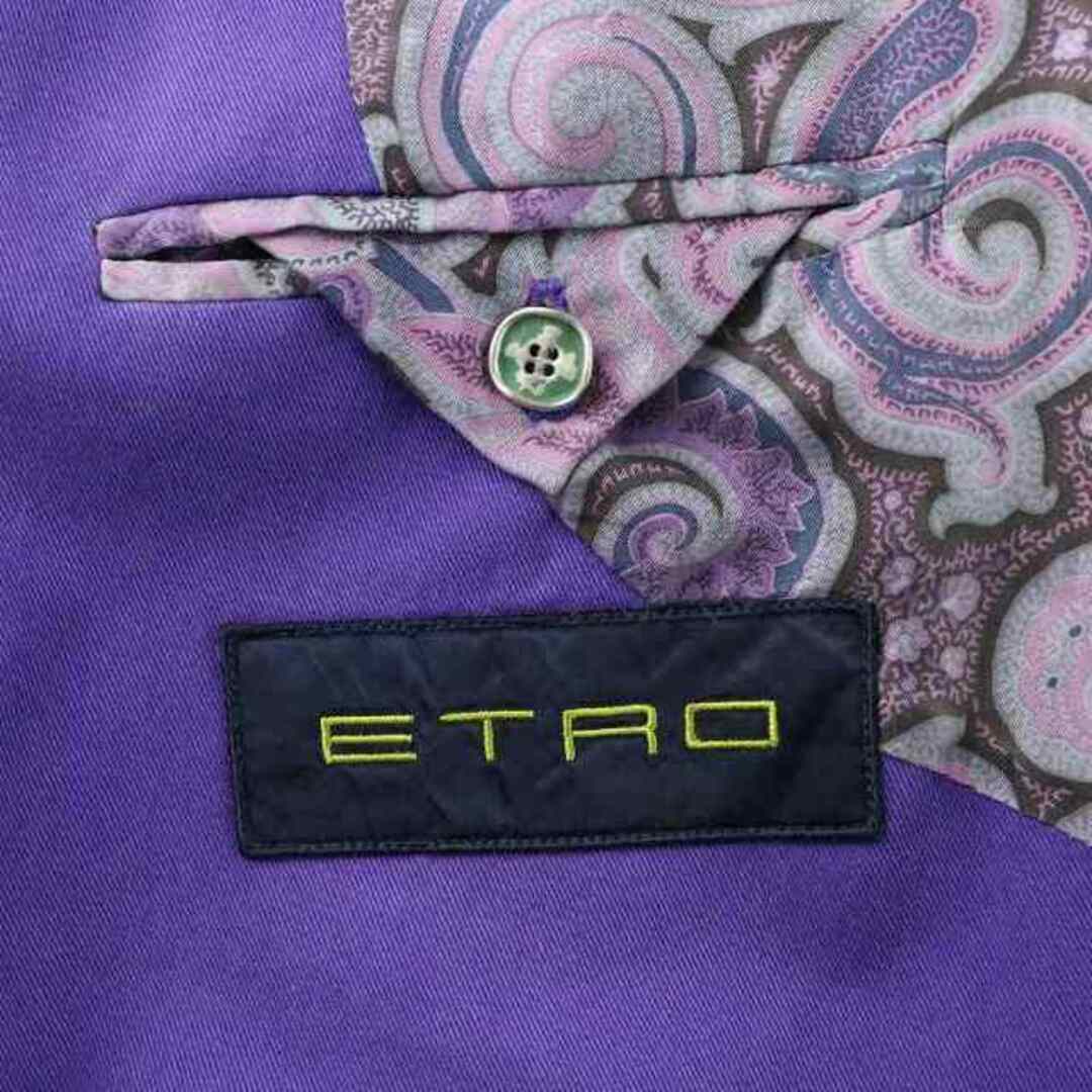 ETRO - エトロ テーラードジャケット ブレザー コットン 2B ETRO - エトロ テーラードジャケット ブレザー コットン 2B
