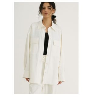 CLANE - Mix Mesh Gather Shirt CLANEの通販 by ゆな's shop CLANE - Mix Mesh Gather Shirt CLANEの通販 by ゆな's shop