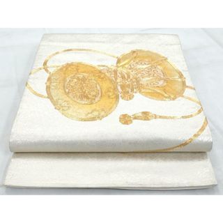 平和屋着物◎太鼓柄袋帯　駒刺繍　鼓　金銀糸　金銀彩　やまとオリジナル　正絹　逸品　AAAS8606cx(帯)