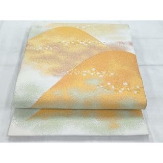 平和屋着物◎太鼓柄袋帯　遠山風景文　金銀糸　正絹　逸品　AAAS8612cx(帯)