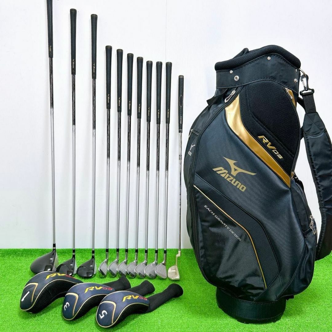MIZUNO - 【良品】ミズノ RV03 メンズクラブセット 11本 初心者 MIZUNO - 【良品】ミズノ RV03 メンズクラブセット 11本 初心者