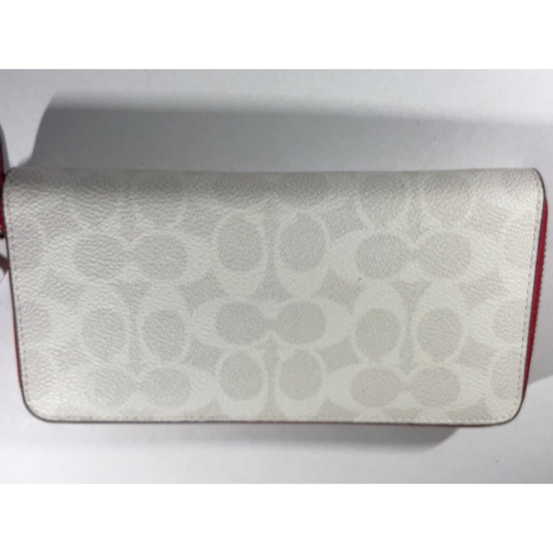 COACH - 【新品未使用】COACH コーチ 財布 長財布 814ホワイトの COACH - 【新品未使用】COACH コーチ 財布 長財布 814ホワイトの