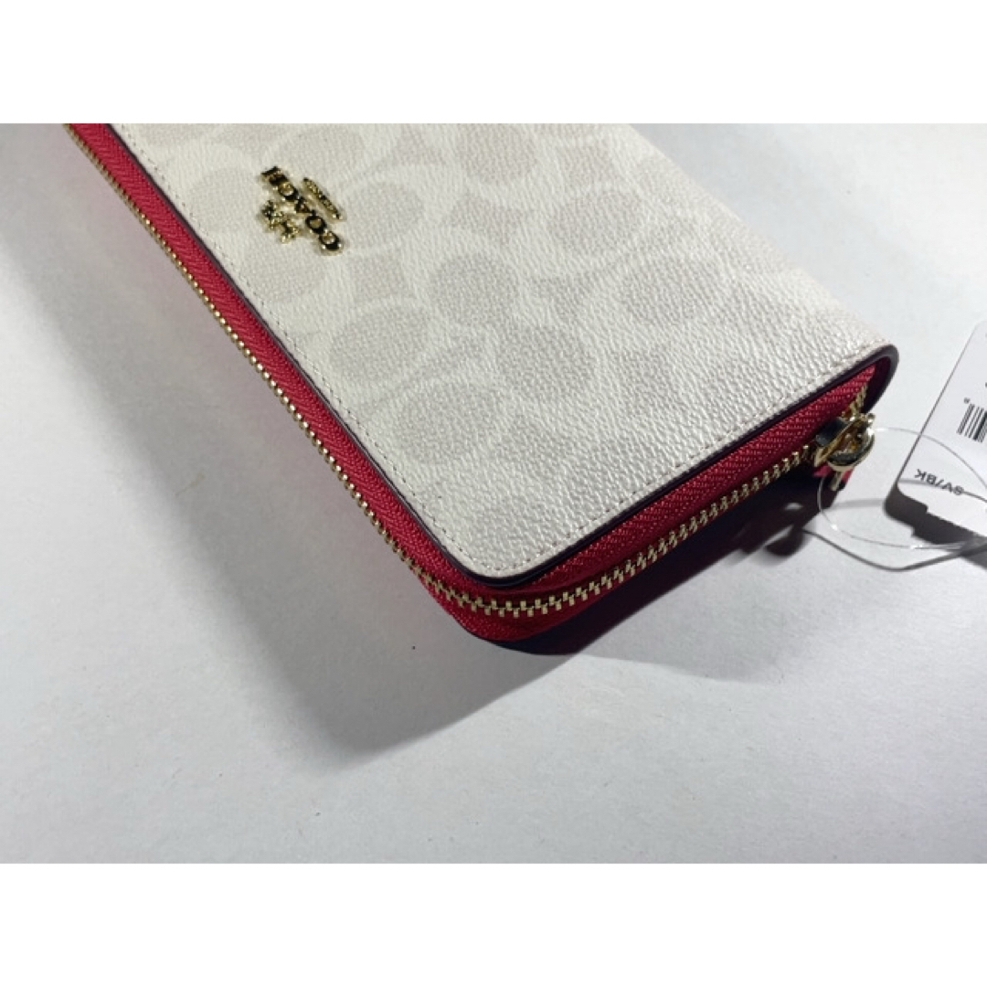COACH - 【新品未使用】COACH コーチ 財布 長財布 814ホワイトの COACH - 【新品未使用】COACH コーチ 財布 長財布 814ホワイトの