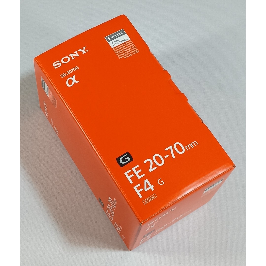 SONY - 新品 SONY FE 20−70mm F4 G 1年保証 大手量販店購入の SONY - 新品 SONY FE 20−70mm F4 G 1年保証 大手量販店購入の