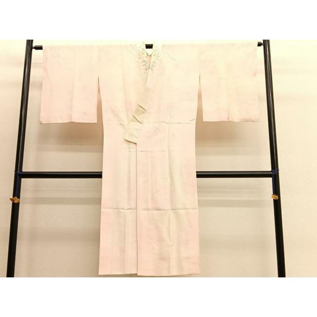 平和屋着物□長襦袢 袷 枝花文 暈し染め 半衿刺繍 正絹 逸品 平和屋着物□長襦袢 袷 枝花文 暈し染め 半衿刺繍 正絹 逸品