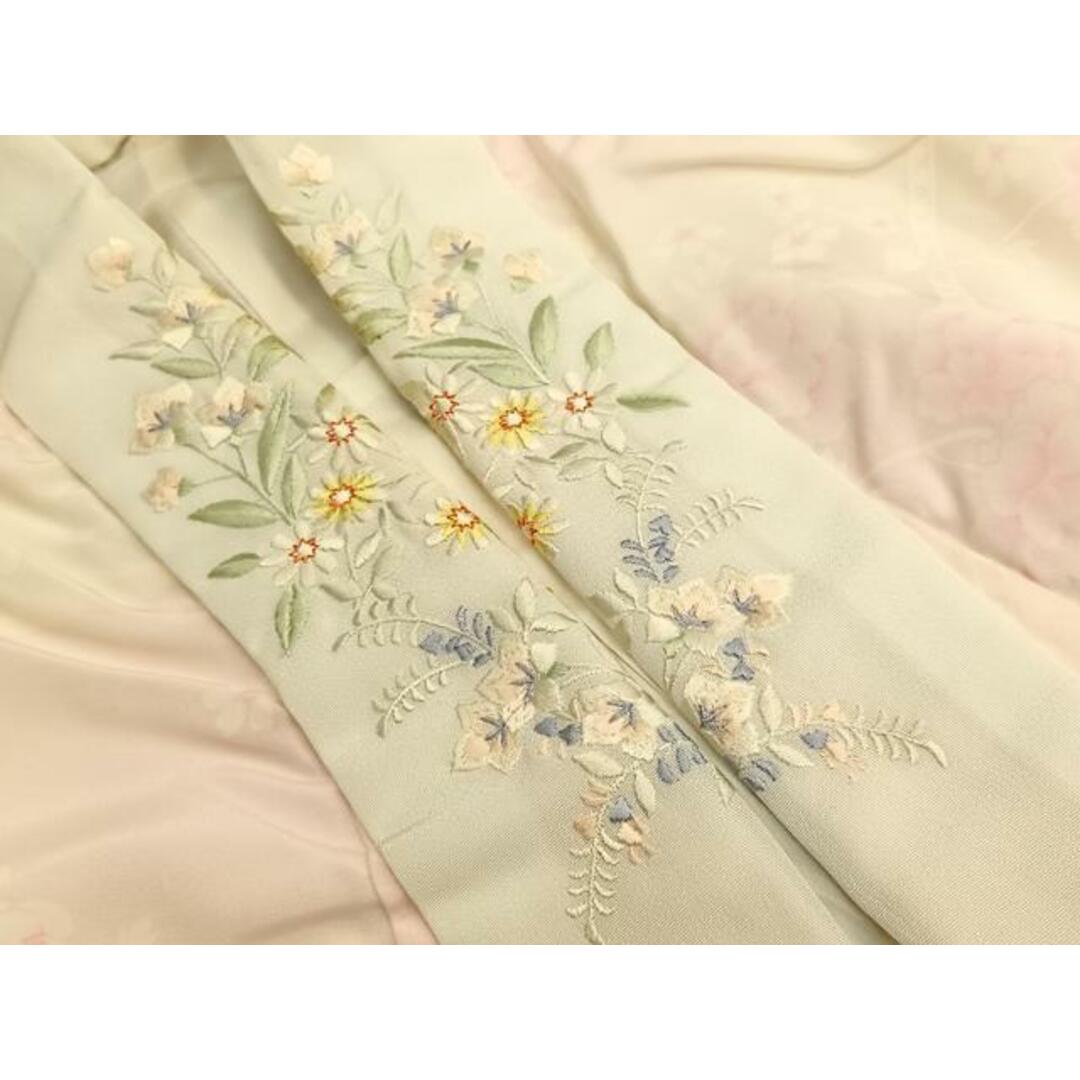 平和屋着物□長襦袢 袷 枝花文 暈し染め 半衿刺繍 正絹 逸品 平和屋着物□長襦袢 袷 枝花文 暈し染め 半衿刺繍 正絹 逸品