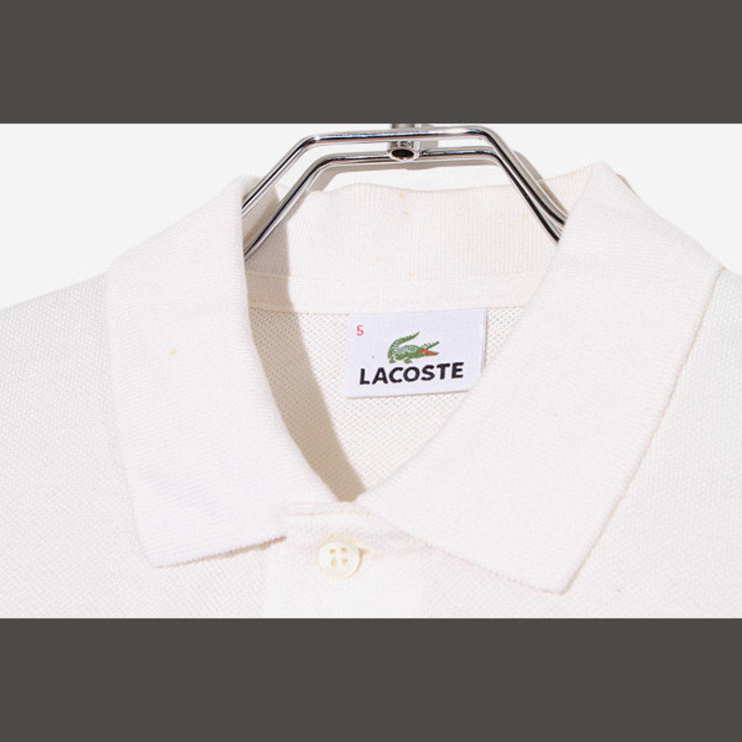 LACOSTE - LACOSTE ラコステ ワニロゴ マルチボーダー 鹿の子 LACOSTE - LACOSTE ラコステ ワニロゴ マルチボーダー 鹿の子