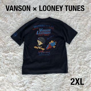 VANSON - *vanson×T.F.O.A デスラビット バイク 刺繍 半袖T VANSON - *vanson×T.F.O.A デスラビット バイク 刺繍 半袖T