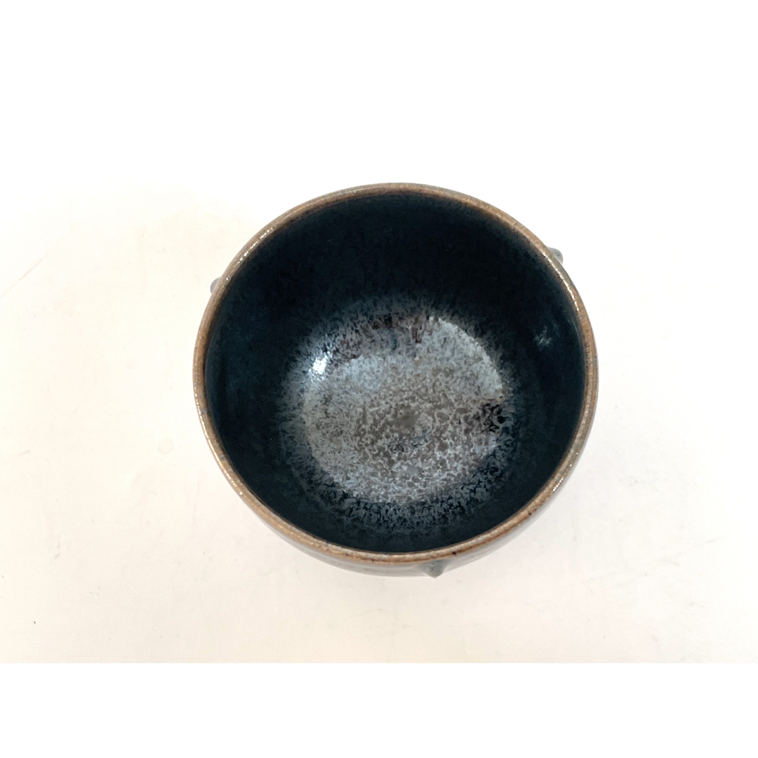 陶芸家 鎌田幸二 銀漿天目 堆線 酒盃 酒器 ぐい呑 猪口 共箱 師 陶芸家 鎌田幸二 銀漿天目 堆線 酒盃 酒器 ぐい呑 猪口 共箱 師