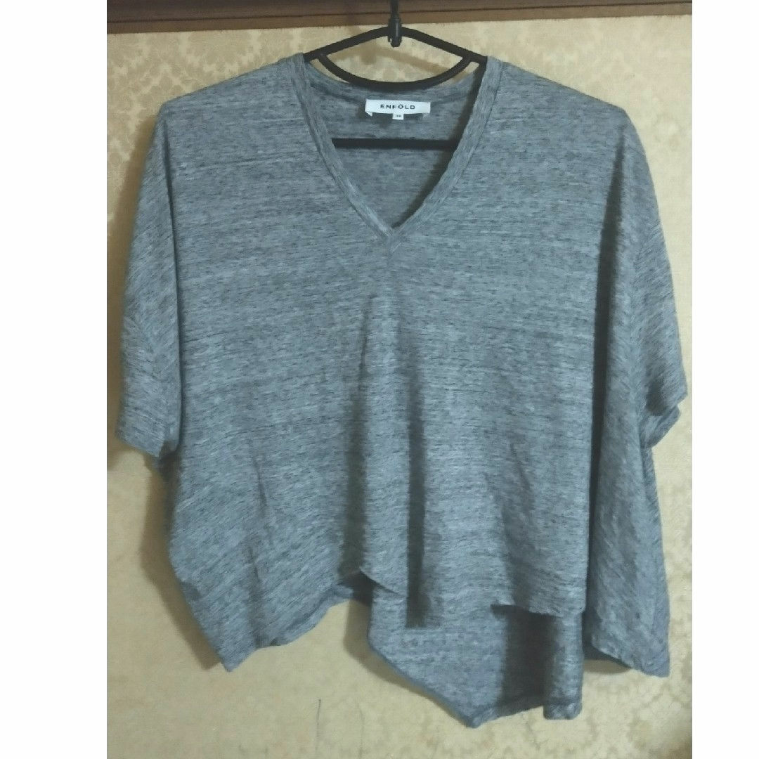 ENFOLD - ENFOLD エンフォルド 変形 トップス Tシャツ 短丈 ENFOLD - ENFOLD エンフォルド 変形 トップス Tシャツ 短丈