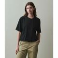 【BLACK】【S】<Steven Alan>ダブル ショートスリーブ シャツ
