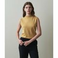 【MUSTARD】【FREE】<Steven Alan>コットンシルク ノースリーブ ニット