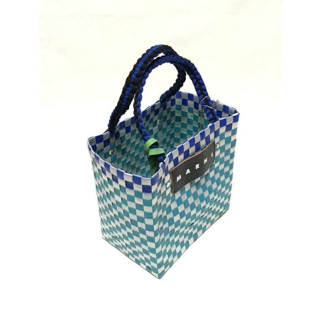 MARNI - マルニ ジャージーハンドル ミニバスケット ターコイズ MARNI - マルニ ジャージーハンドル ミニバスケット ターコイズ