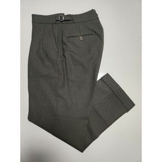 ZARA×STUDIO NICHOLSONプリーツパンツ ワイドフィットパンツ の ZARA×STUDIO NICHOLSONプリーツパンツ ワイドフィットパンツ の