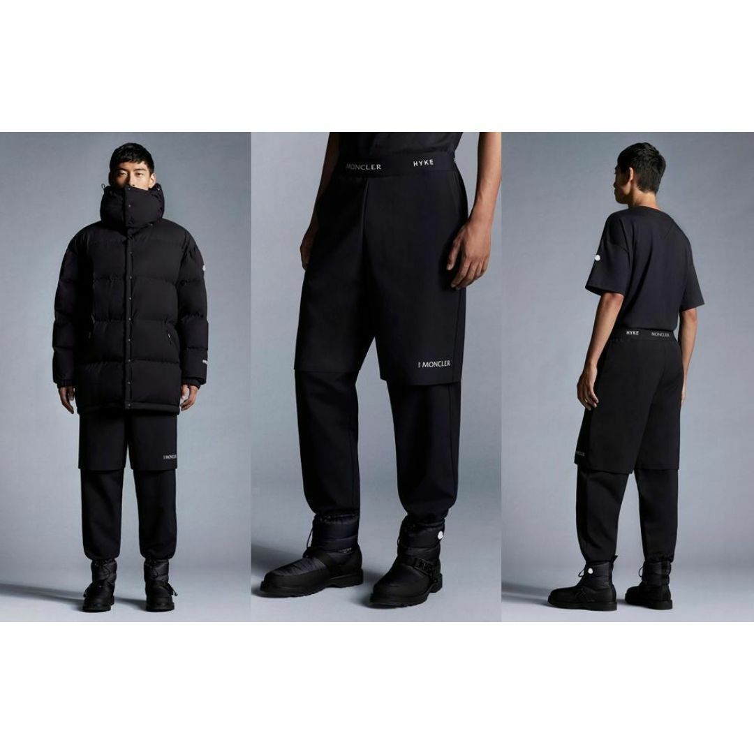 HYKE - 48 MONCLER HYKE レイヤードパンツ ベージュ 定価73700円 HYKE - 48 MONCLER HYKE レイヤードパンツ ベージュ 定価73700円