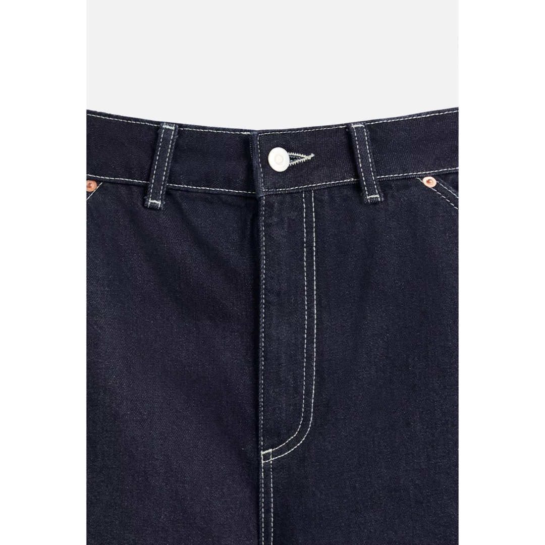 ZARA - ZARA ワイドレッグバギーデニムパンツ EU40新品タグ付き ZARA - ZARA ワイドレッグバギーデニムパンツ EU40新品タグ付き